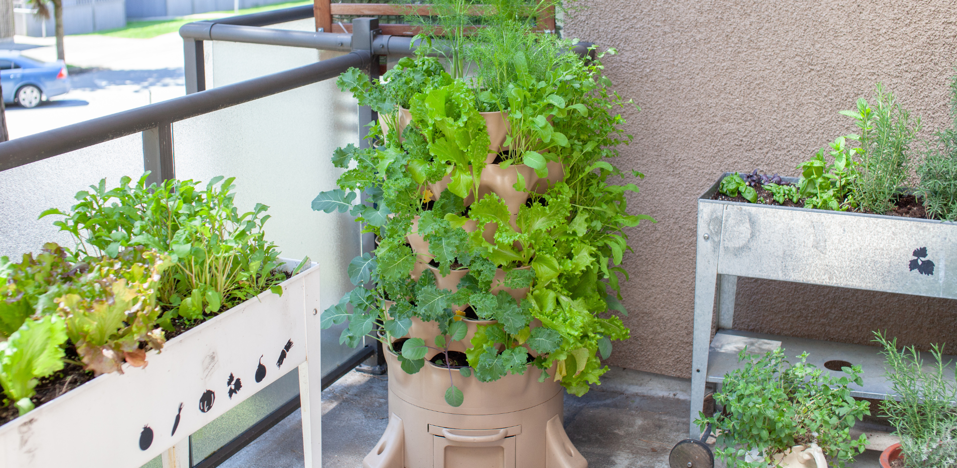 Canva apartment garden stock
