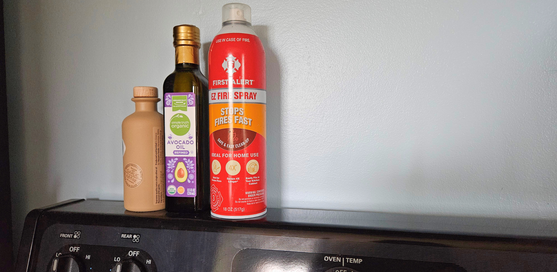 kitchen fire extinguisher stove